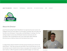 Tablet Screenshot of juniortennisconsulting.com